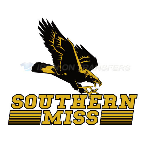 Southern Miss Golden Eagles Logo T-shirts Iron On Transfers N631 - Click Image to Close